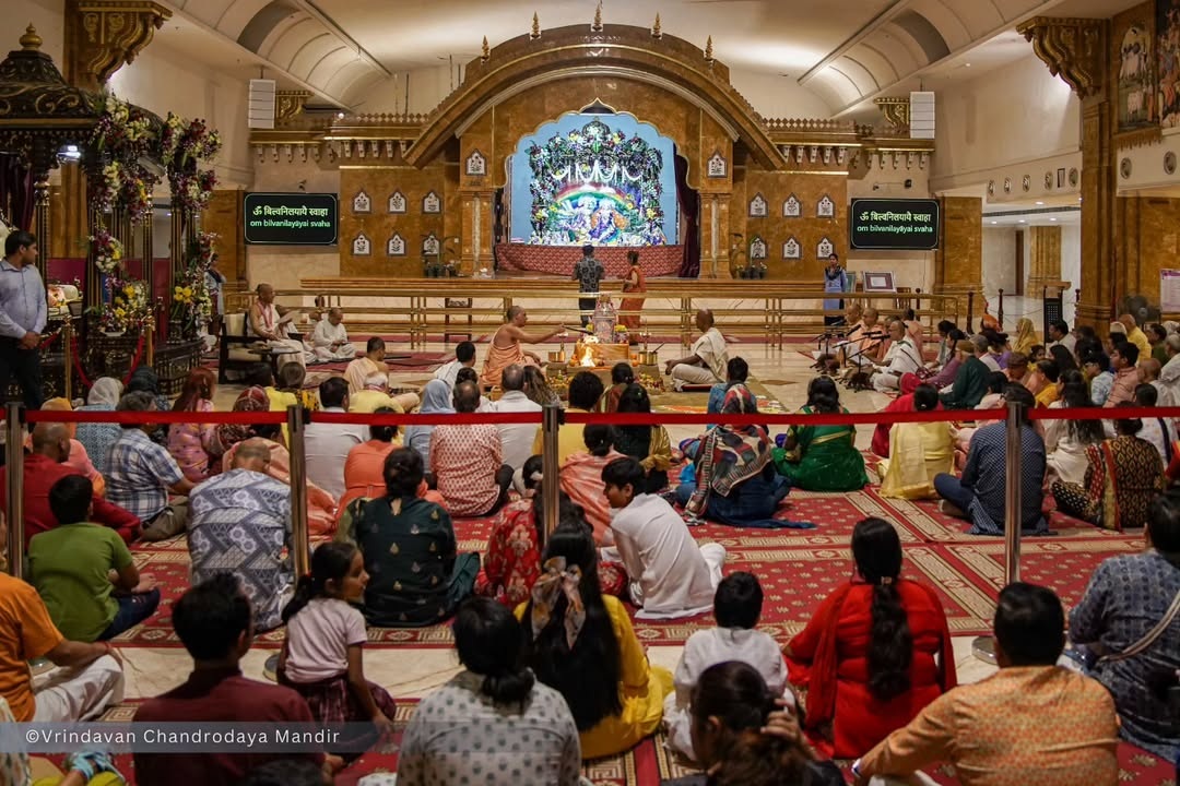 Akshaya Tritiya was celebrated yesterday, April 30 at Vrindavan Chandrodaya Mandir.