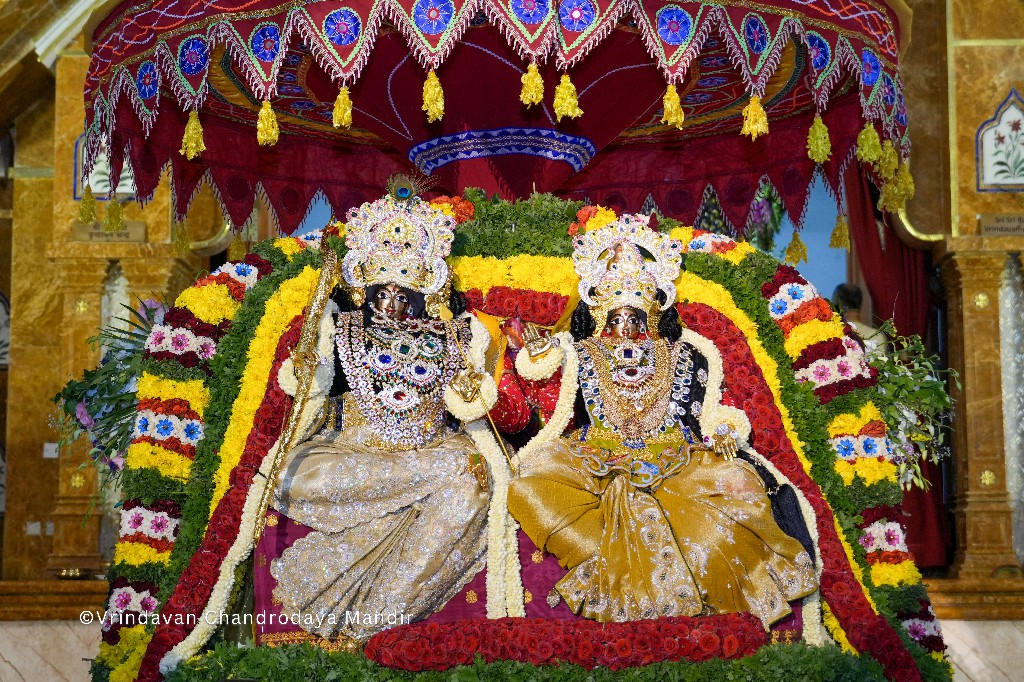 Sri Rama Navami festivities in Vrindavan Chandrodaya Mandir